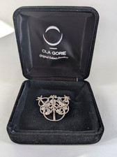 Vintage Sterling Silver Ola Gorie, tree of life bird Brooch Scottish Orkney