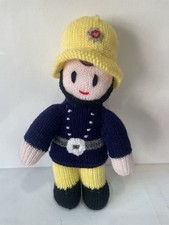 Hand Knitted Vintage Fireman