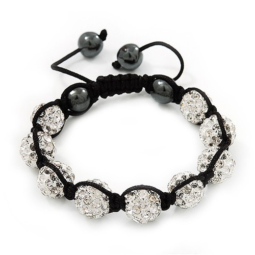 Unisex clear diamante balls - unisex,