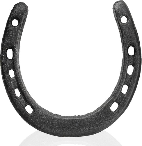 Black cast iron horseshoe - black,
