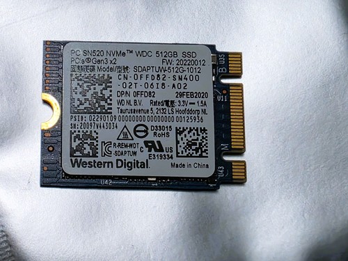 Sn520 512gb nvme 2 - 512gb,
