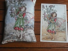 Flower Fairy alphabet - F -  LAVENDER SLEEP PILLOW -  with matching postcard