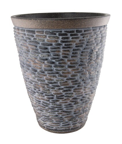 Rustic stone planter 44cm - stone,