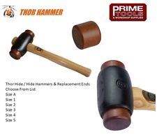 Thor Hide / Hide Hammer Mallet All Sizes A 1 2 3 4 5 & Replacement Heads Rawhide