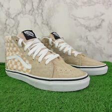 Vans Shoes Size 4 Womens Trainers Pink Old Skool Skater Checkered Pattern Suede