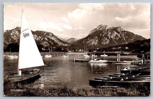 Sailboats forggensee with - sailboats, on