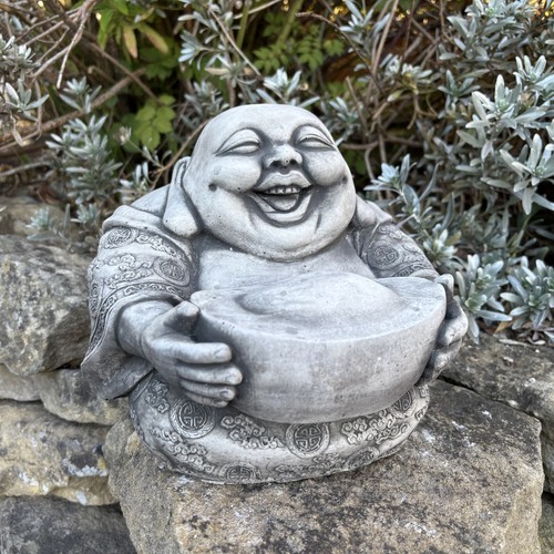 Laughing buddha stone garden - buddha,