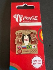 London 2012 Olympics Coca-Cola Day 17 Closing Ceremony Pin Badge Limited Edition