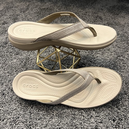 Crocs capri shimmer sandals - v,
