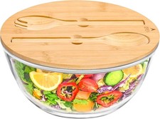 GEHE Glass Salad Bowl with