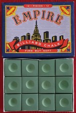 Empire Billiard Chalk 12 Pieces Light Green. SW216