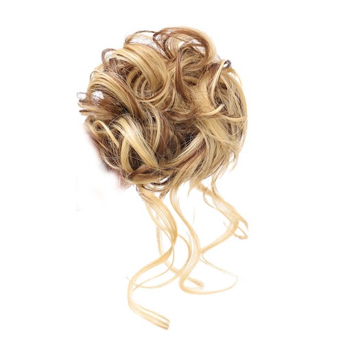 Large thick messy bun - messy,