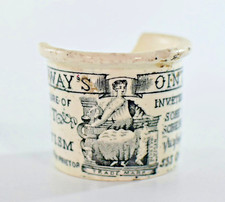 ANTIQUE HOLLOWAYS OINTMENT POT JAR 7.5cm