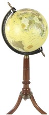20CM WORLD GLOBE WOOD STAND