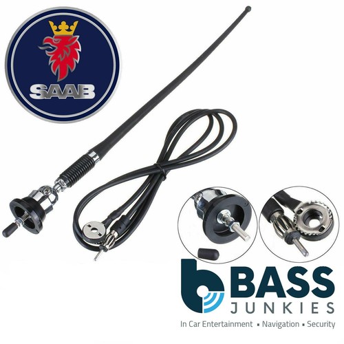 Saab rubber mast - am/fm,
