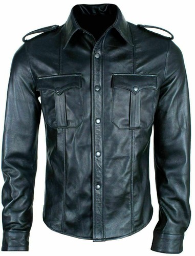 Mens real sheep leather - mens, hot
