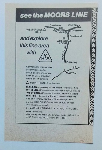 Original advertisement for yha - original,