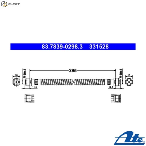Brake hose 7839 - brake, for