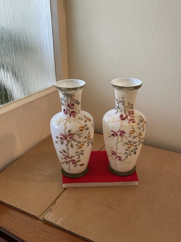 Antique pair white - pair, of