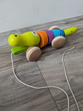 J'adore Pull Along Crocodile wooden