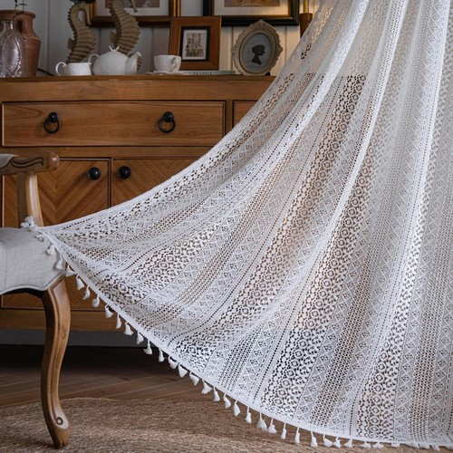 Crochet type lace curtain - crochet,