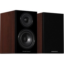 Wharfedale Diamond 12.0 Speakers - Walnut  Wood Stand Mount Loudspeakers