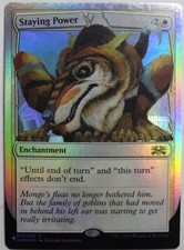 Staying Power Foil Unhinged Unfinity UND MTG Magic The Gathering Near Mint 