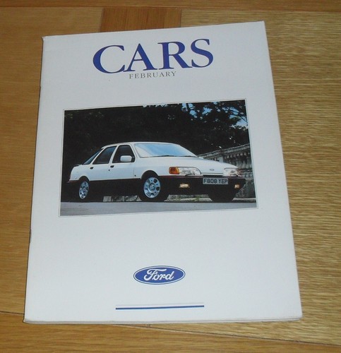 Ford brochure 1989 fiesta xr2 - brochure,
