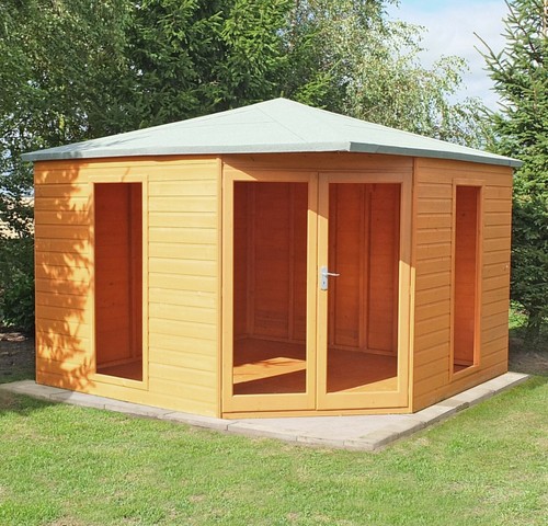 10x10 corner summerhouse - corner,