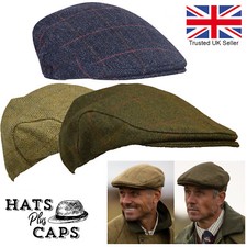 British Derby Tweed Flat Cap