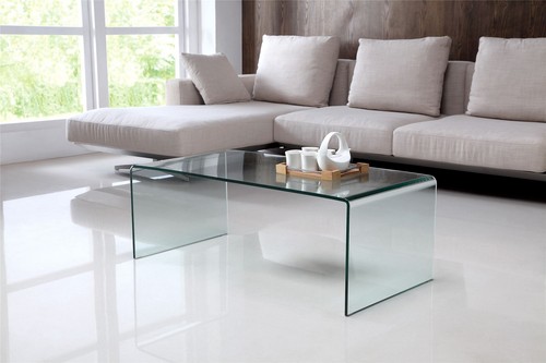 Nova curved clear glass coffee - clear,