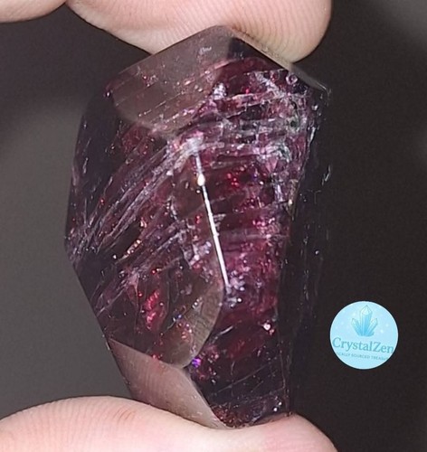 Natural garnet stone - garnet, polished