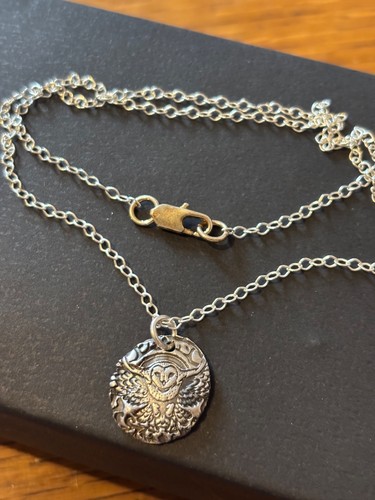 Handmade sterling silver - sterling, owl