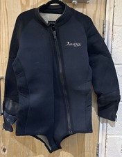 Northern Diver Delta Flex Wet Suit Mens Beavertail Over Jacket In Black - Used