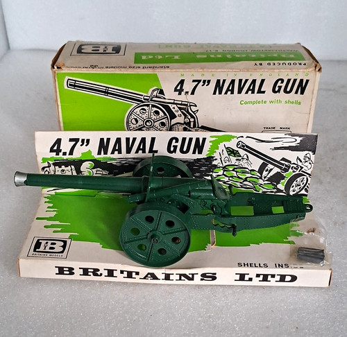 Britains ltd naval gun - britains, 4.7"