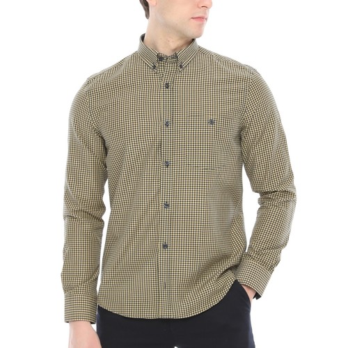 Mens check shirt xact gingham - check,