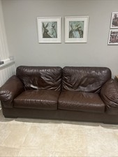 John Lewis Leather Two Seater