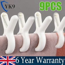 9 Pcs Beach Towel Clip For Pool Chairs Large Plastic Laundry Pin Peg Towel Clamp
