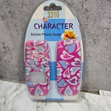 Nokia 3310 Phone Case Vintage NEW OLD STOCK NOS - Pink 70s Hearts Hippie