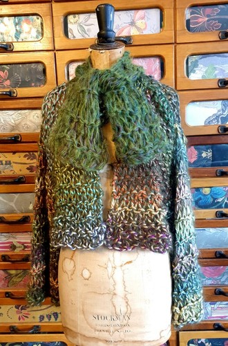 Hand knitted cardigan - knitted,