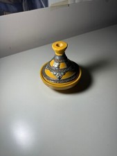 yellow tagine pot used low