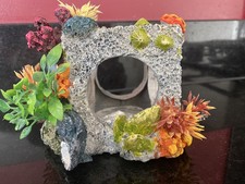 Coral cube ornament for a fish