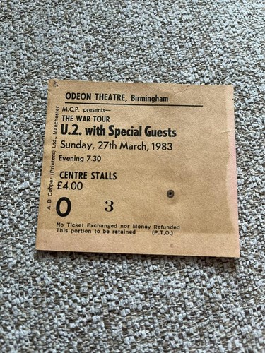 Ticket birmingham odeon - ticket,
