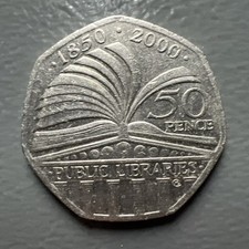 Public Libraries 50p Fifty
