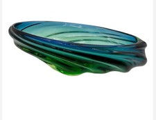 Vintage Czech Skrdlovice 'Andromeda' Large Art Glass Bowl  by Jaroslav Beránek