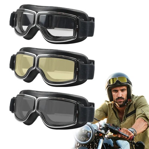 Retro motorcycle goggles fit - retro,