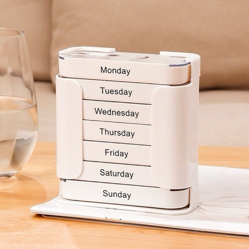 Day pill box grid - 7-day,