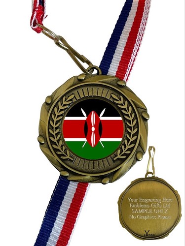 Kenya national flag 45mm combo - kenya,