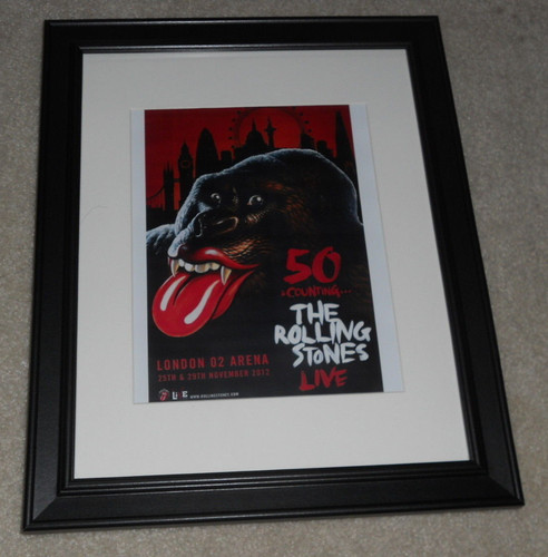 Framed rolling stones 50th - rolling,
