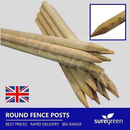 Round fence post 65m - fence, x
